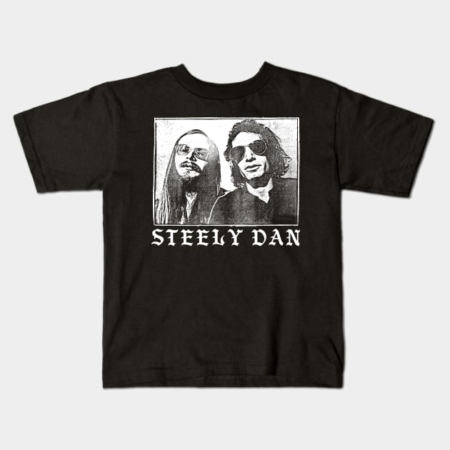 Steely Dan \/\/ Retro Style Faded Design Kids T-Shirt by DankFutura